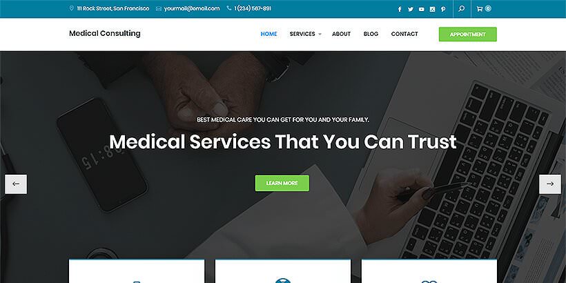 Медицинский Консалтинг Бесплатные Медицинские Темы WordPress
