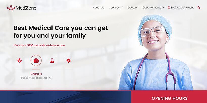 MedZone Бесплатные Медицинские Темы WordPress