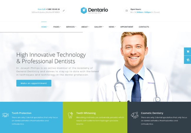 Dentario | Dentist, Medical & Healthcare WordPress Theme + RTL