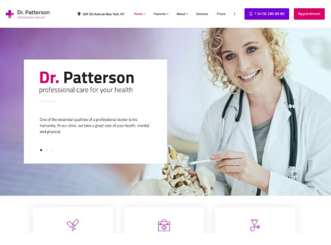 Dr.Patterson | Medicine & Healthcare Doctor WordPress Theme