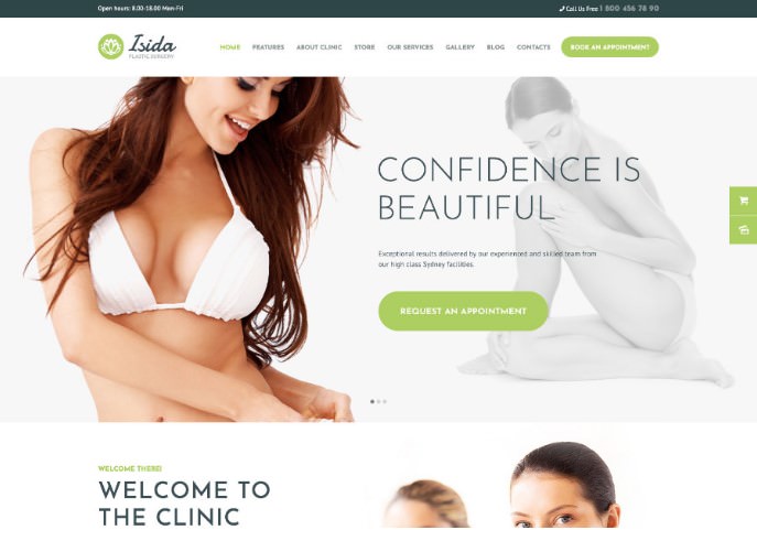 Isida - Plastic Surgery Clinic | Medical WordPress Theme
