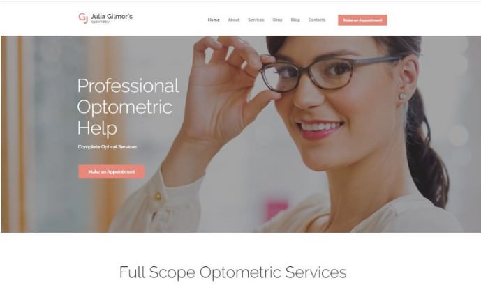 Optometry, Optician & Optics Store Medical WordPress Theme