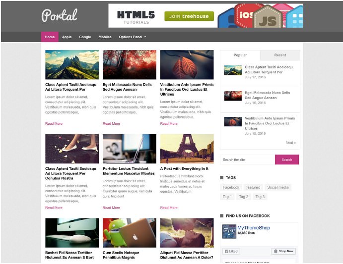 Portal WordPress тема