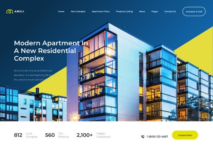 Amuli | Single & Multiple Property Real Estate WordPress Theme