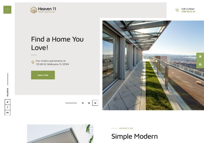 Heaven11 | Property & Apartment Real Estate WordPress Theme