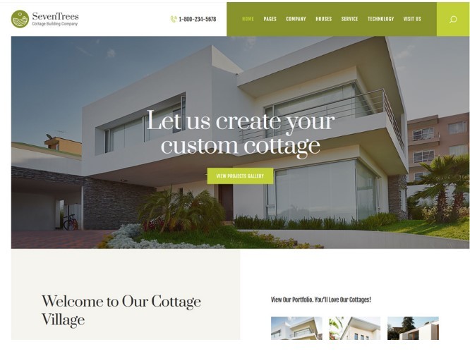 SevenTrees | Real Estate Property WordPress Theme