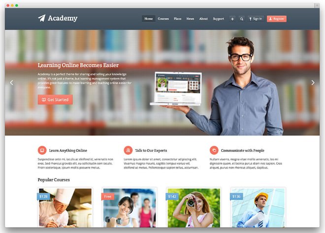 Шаблон Academy