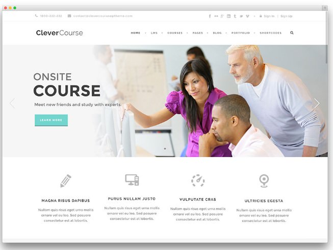 Шаблон Clever Course