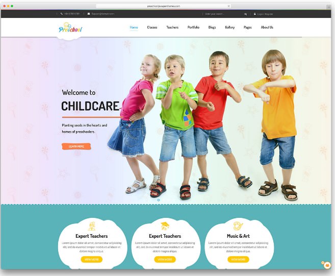 Шаблон Preschool