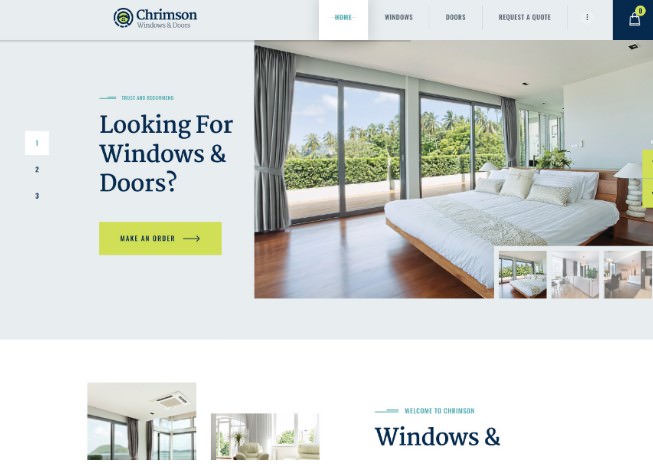 Chrimson | WordPress шаблон для службы по установке окон и дверей