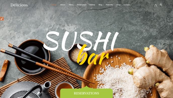 Restaurant - Cafe - WordPress тема для начинающих