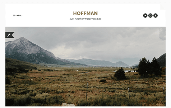 Hoffman - бесплатный шаблон