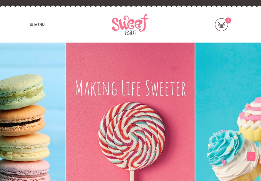 Sweet Dessert | WordPress шаблон для кондитерской и кафе