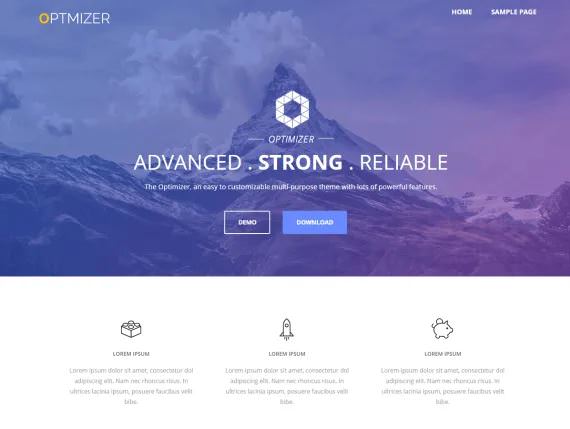 Optimizer шаблон Вордпресс
