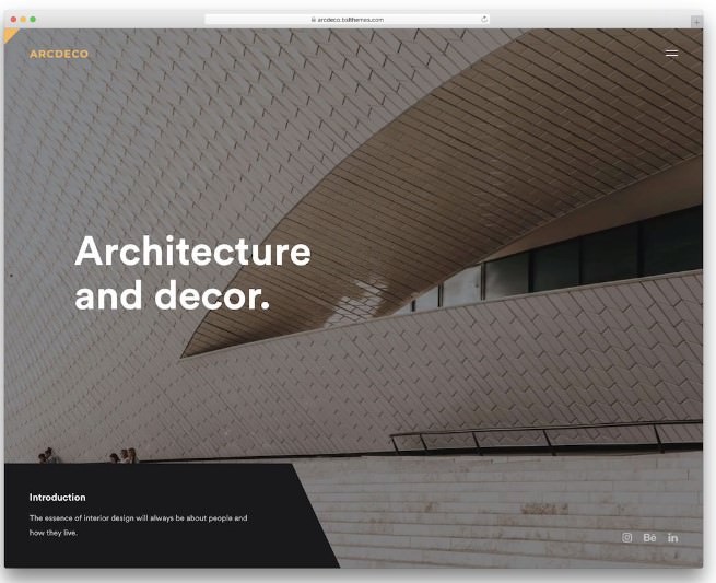 WordPress Дизайн интерьера Arcdeco