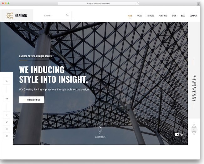хабикон дизайн интерьера тема WordPress