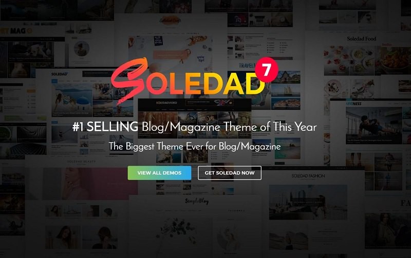 Soledad тема WordPress 5000+ демо версий сайтов
