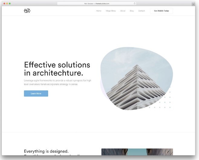webify дизайн интерьера тема WordPress