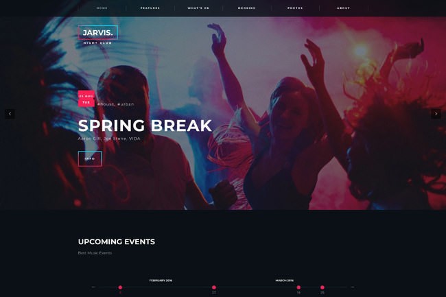 Jarvis | WordPress для ночного клуба, концерта, фестиваля