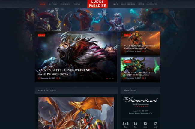 Ludos Paradise | шаблон WordPress для гейминг-блога