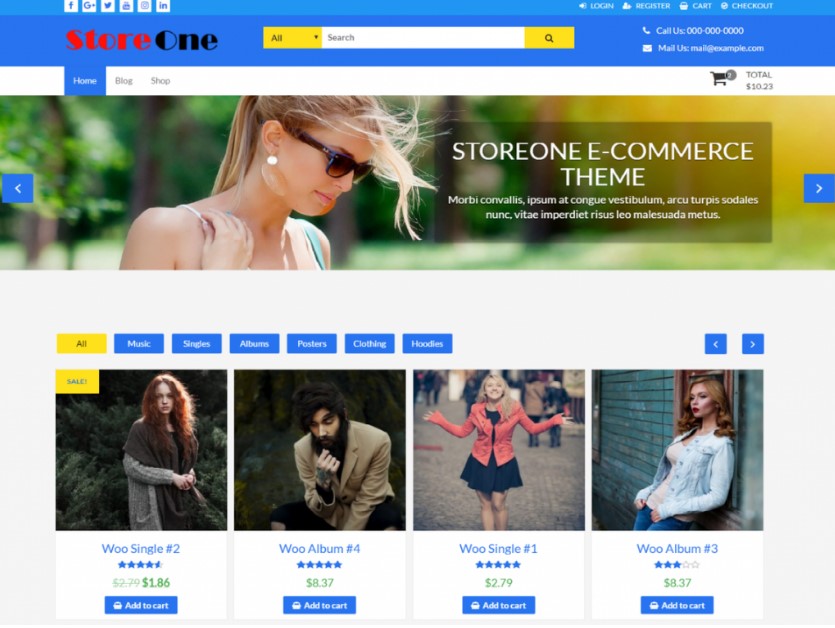 StoreOne тема WooCommerce WordPress для вашего интернет-магазина