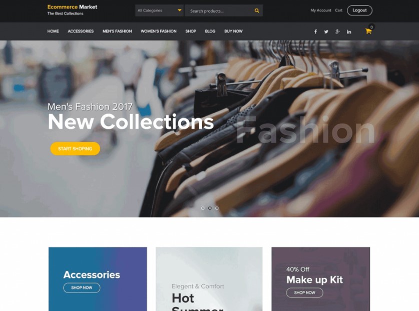 eCommerce Market шаблон для интернет-магазина