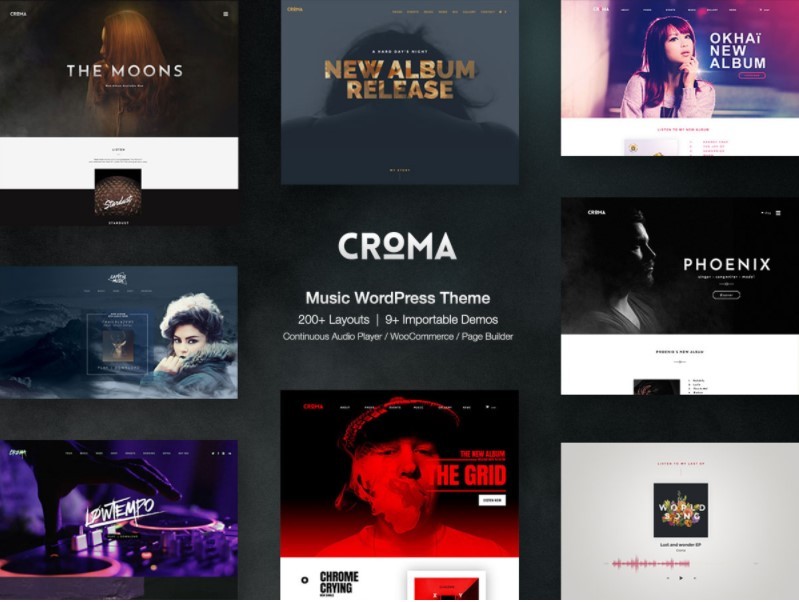 Croma тема для сайта музыкального журнала