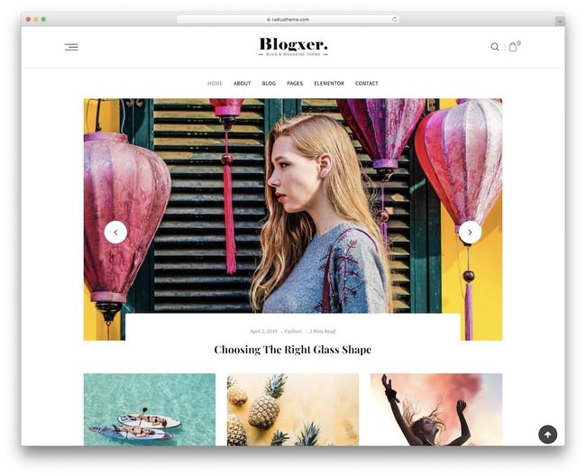 тема WordPress для личного блога blogxer