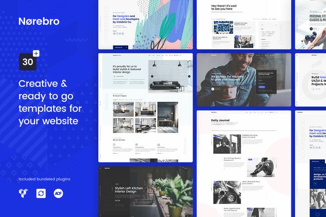 тема WordPress для личного блога norebro
