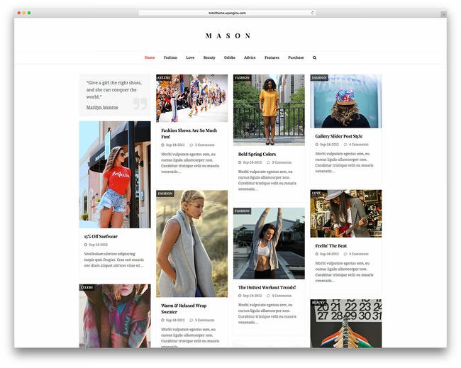 общая минимальная-wordpress-сетка-тема