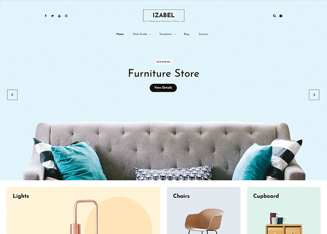 Izabel - это тема WordPress для электронной коммерции