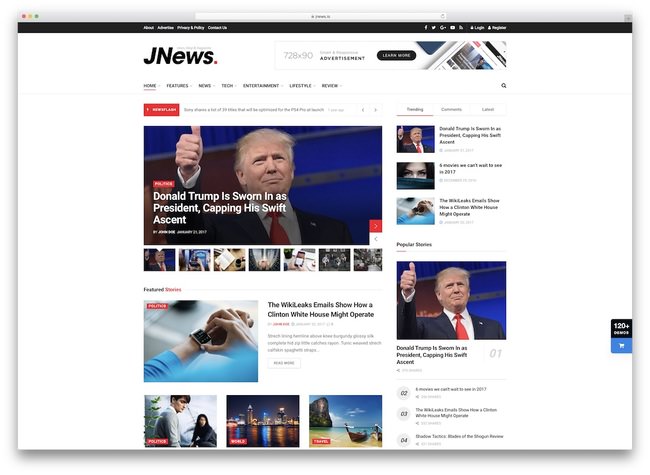 jnews amp тема