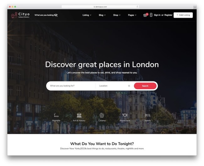 тема аукциона wordpress cityo