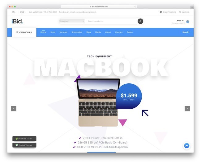 там же тема аукциона wordpress