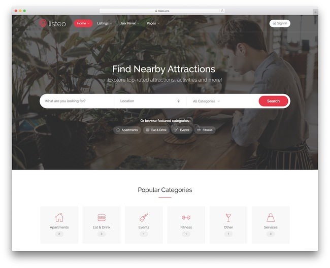 тема аукциона listeo wordpress