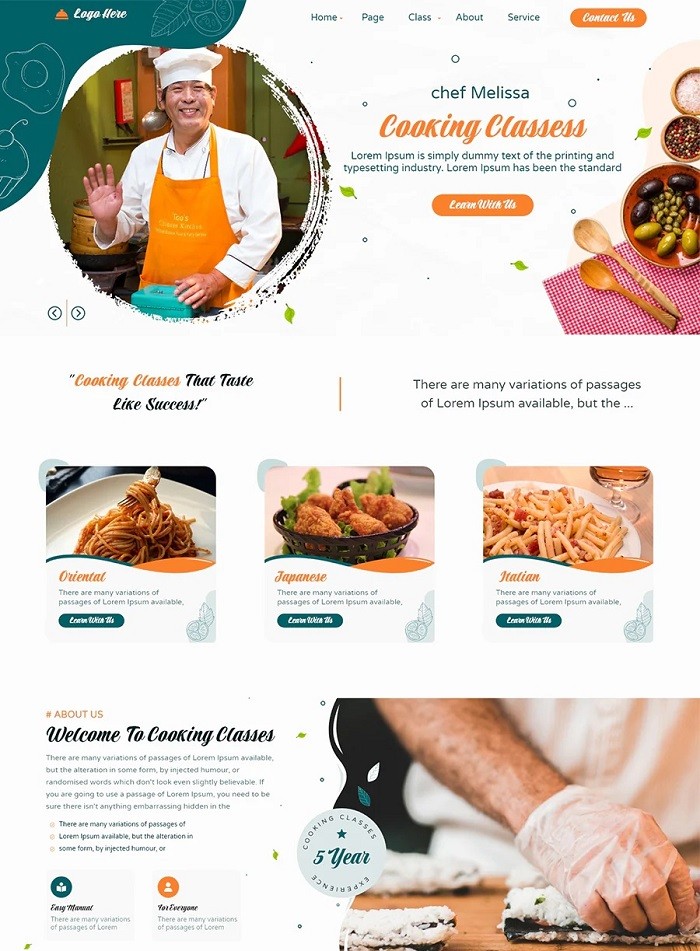 Cooking Master - бесплатный шаблон