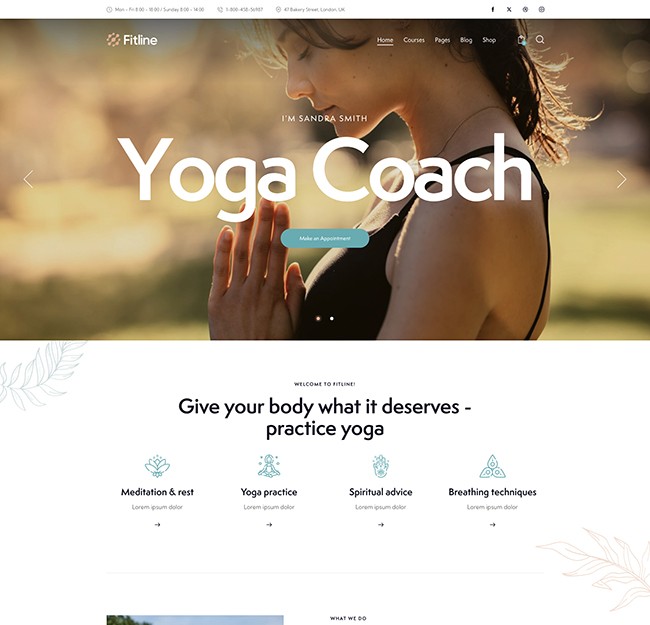fitlineyoga instructor