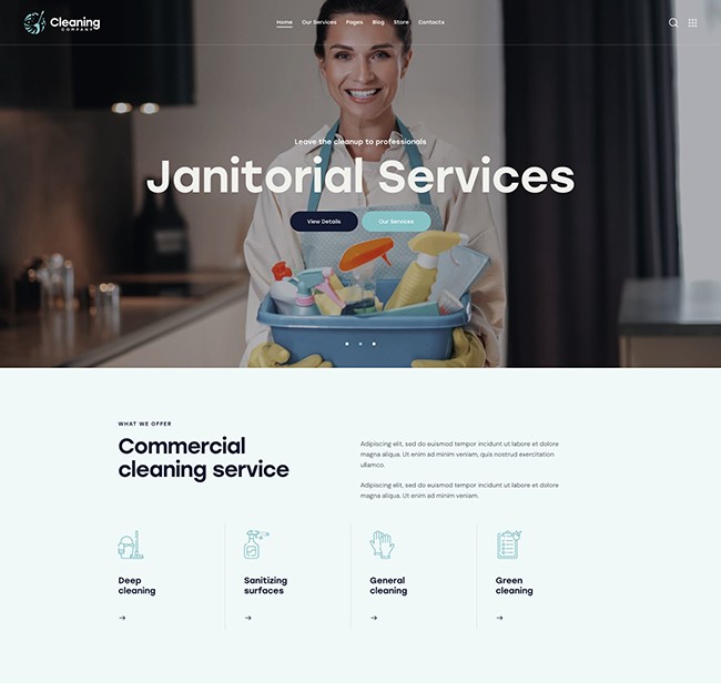 cleaning commercial