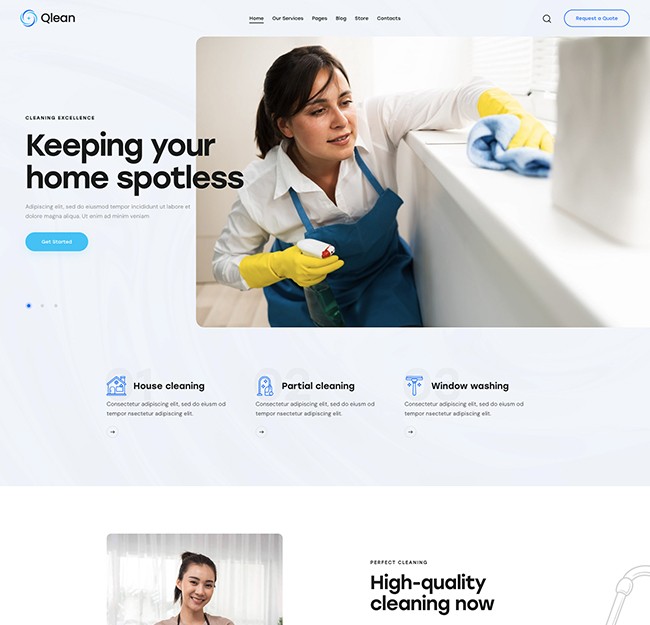 qlean cleaning lady