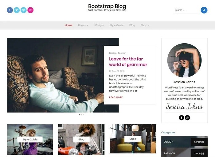 Bootstrap Blog