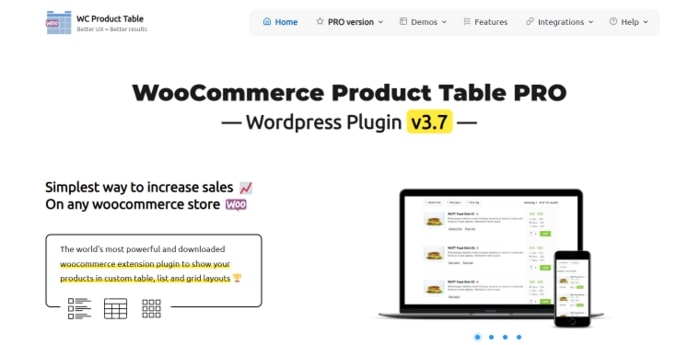 WooCommerce Product Table Lite