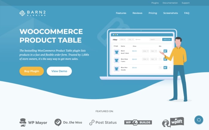 WooCommerce Product Table