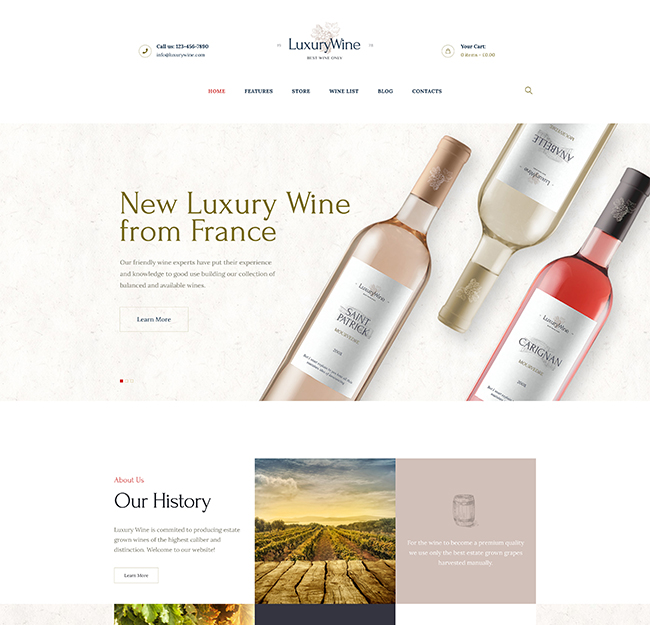 luxury wine