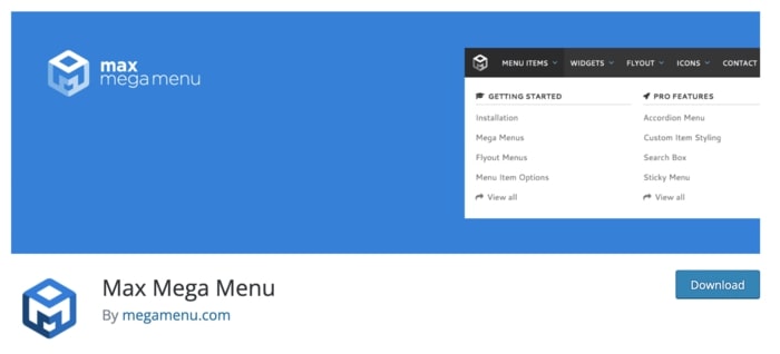 Max Mega Menu