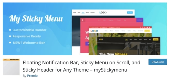 myStickymenu