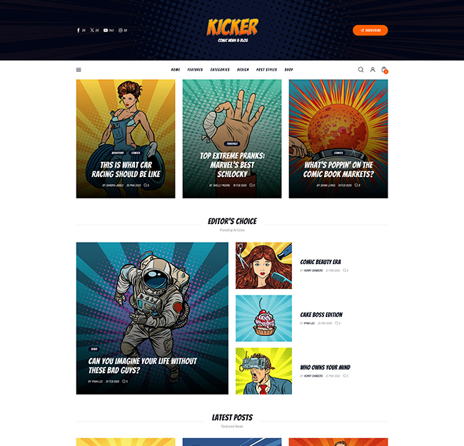 comics kicker